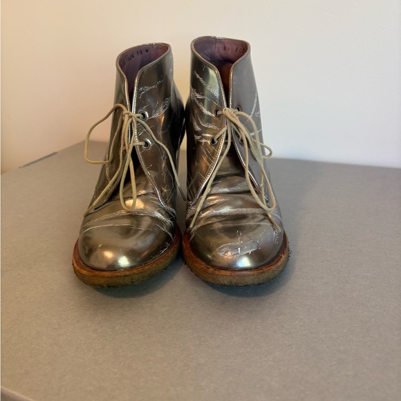 Robert Clergerie Silver Heeled Boots - Picture 8 of 8